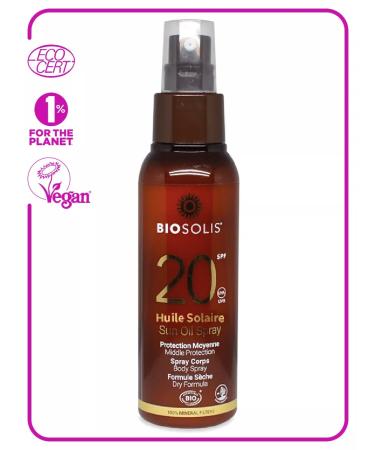 Biosolis Eco moisturizing sunscreen spray SPF20 100 ml