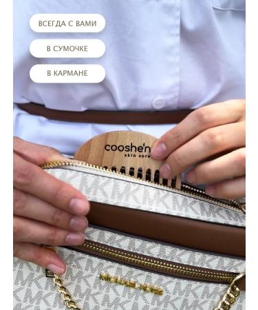 Cooshen Creven for hair wooden with a bend - Buy Online on GoSupps.com