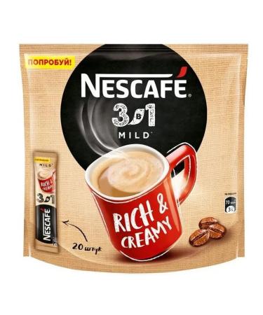 Nescafe Soft coffee 3 in 1 with cream 20 pcs 14.5 g