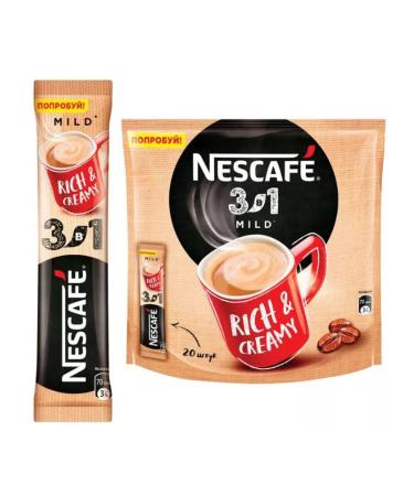 Nescafe Soft coffee 3 in 1 with cream 20 pcs 14.5 g - Buy Online on GoSupps.com