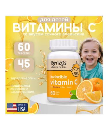 Renzo's Vitamin C for children 60 melting tablets