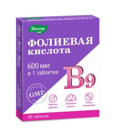 Evalar Folic acid with vitamins in 12 in 6 40 pcs