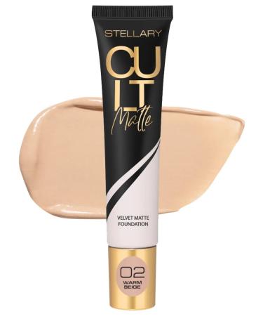 Stellary Tonal cream dense matte Cult Matte 02 warm beige - Buy Online on GoSupps.com