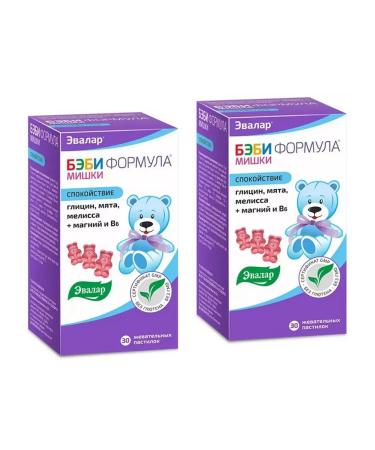 Evalar Babilformula Mishka Calm 30 loafers 2 pcs