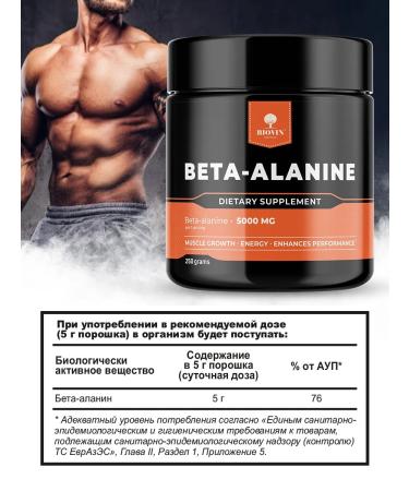 BIOVIN Beta-Alanin amino acid powder 250g Beta alanine - Buy Online on GoSupps.com