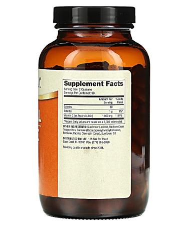 Dr Mercola Liposomal vitamin C 500 mg 180 capsules - Buy Online on GoSupps.com