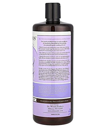 Dr Woods Castilian soap lavender and oil 946 ml - Buy Online on GoSupps.com