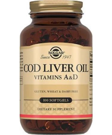 SOLGAR Fat of the Norwegian cod liver 100 pcs capsule weighing 585 mg