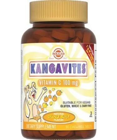 SOLGAR Kangavitest with vitamin C for children 90pcs Chewing tablets