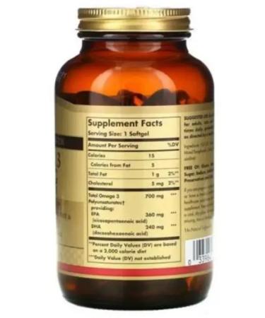 SOLGAR Double Omega-3 EPK DGK 30 pcs capsule - Buy Online on GoSupps.com