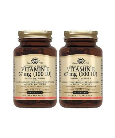 SOLGAR Vitamin E 100 IU 100 pcs a capsule weighing 560 mg 2 pcs