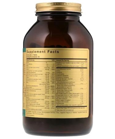 SOLGAR Multivitamin and mineral complex for men 60 pcs - Buy Online on GoSupps.com