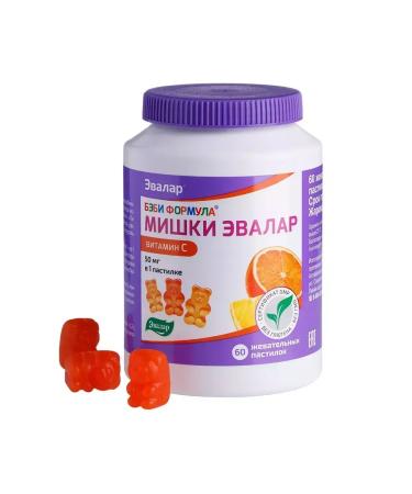 Evalar Baby Formula Mishka Vitamin C 2 pcs