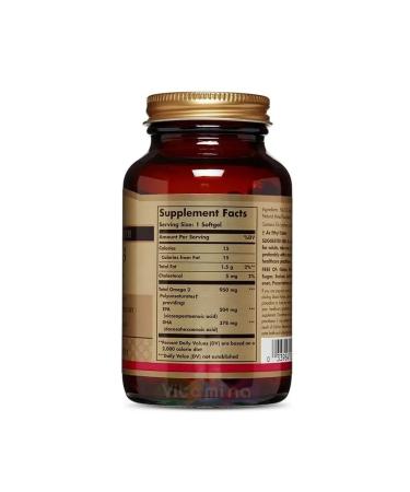 SOLGAR Triple omega-3 950 mg EPK and DGK 50 capsules - Buy Online on GoSupps.com
