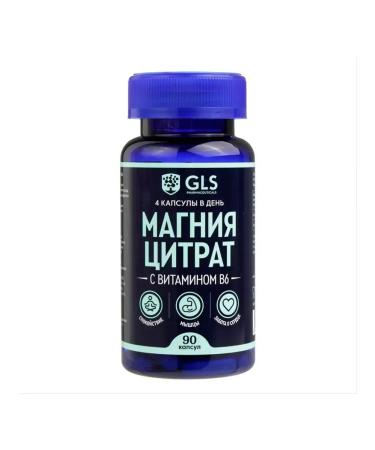 GLS Magnesium citrate with vitamin B 6 90 pcs of capsule weighing 500 mg
