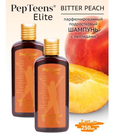 Repharm Pepteens Elite Shampoo Bitter Peach 250 ml - 2 pcs - Buy Online on GoSupps.com