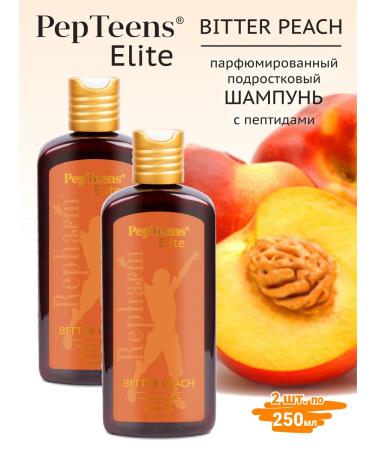 Repharm Pepteens Elite Shampoo Bitter Peach 250 ml - 2 pcs - Buy Online on GoSupps.com