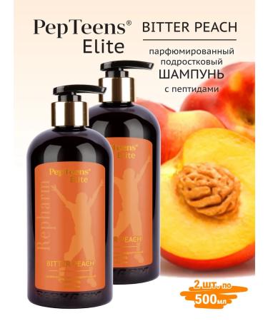 Repharm Pepteens Elite Shampoo Bitter Peach 500 ml - 2 pcs - Buy Online on GoSupps.com