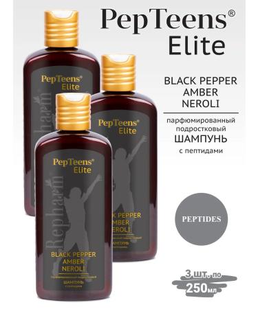Repharm Pepteens shampoo Black Pepper Amber Neroli 250 ml - 3 pcs - Buy Online on GoSupps.com