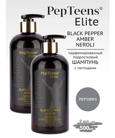 Repharm Pepteens shampoo Black Pepper Amber Neroli 500 ml - 2 pcs - Buy Online on GoSupps.com
