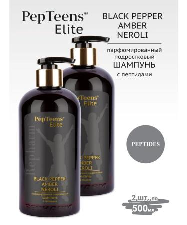 Repharm Pepteens shampoo Black Pepper Amber Neroli 500 ml - 2 pcs - Buy Online on GoSupps.com