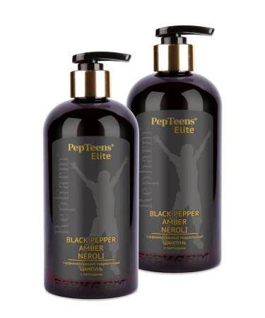 Repharm Pepteens shampoo Black Pepper Amber Neroli 500 ml - 2 pcs - Buy Online on GoSupps.com
