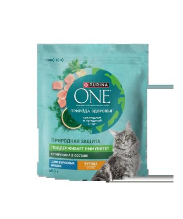 PURINA ONE Dry food for adult cats spirulina 680g