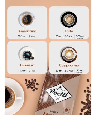 Poetti Coffee in Daily Mokka 1kg - Buy Online on GoSupps.com