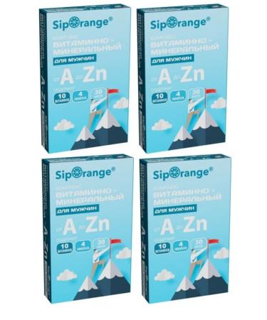 Siporange Vitamin-mineral complex from A to zinc for men 4UP