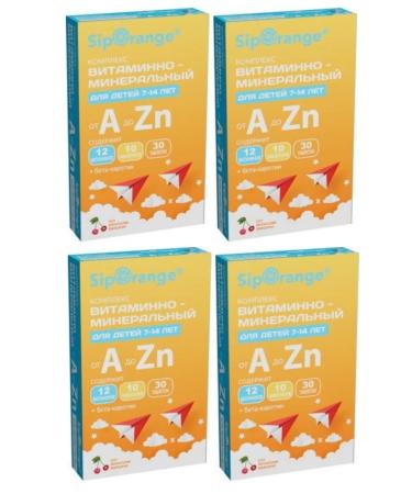 Siporange A complex of vitamins and minerals for children 30Tab 4UP