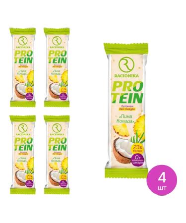 Racionika Protein Baton Diets Protein Pina Kolada 45g 4 pcs