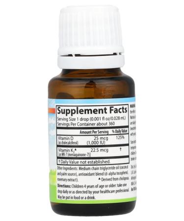 Carlson Super Daily D3 + K2 Children 1000 ME + 22.5 g 10.16 ml - Buy Online on GoSupps.com