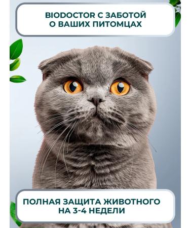 BioDoctor Drops from fleas and ticks for cats and dogs of small species 3 ml - Buy Online on GoSupps.com