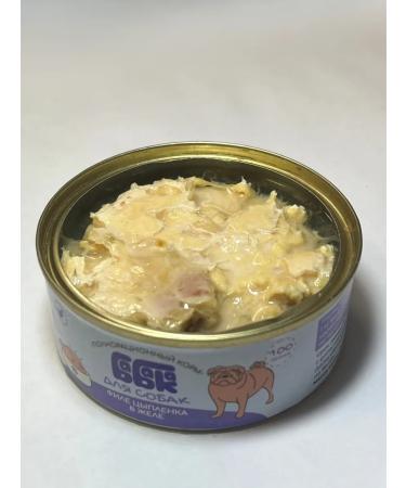 Babaka Wet food for dogs of chicken fillet in jelly 100 g 6 pcs - Buy Online on GoSupps.com