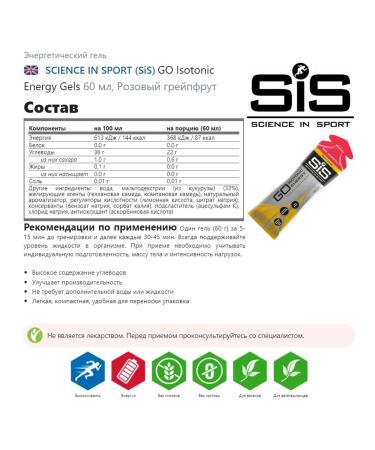 Science in Sports SIS Go Isotonic Energy Gels - Buy Online on GoSupps.com