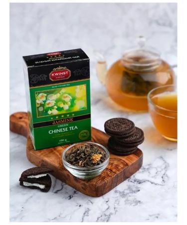 KWINST Green tea with jasmine leaf Ceylon 100 g - Buy Online on GoSupps.com