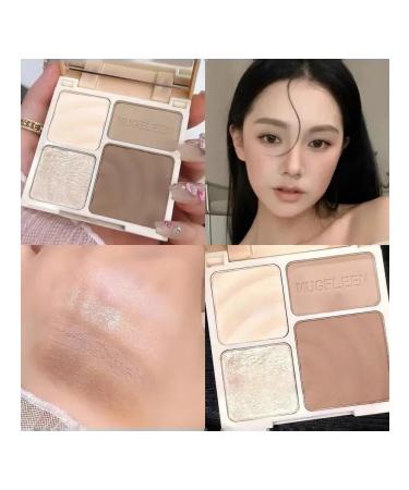 Beautiful period 4-color highlighter for the face and body - Buy Online on GoSupps.com