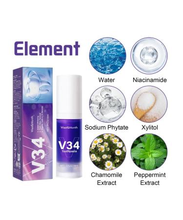 West & Month V34 bleaching toothpaste - Buy Online on GoSupps.com