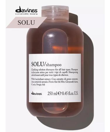 Davines Solu refreshing shampoo for deep cleansing