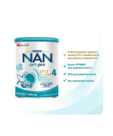 Nan 4 Optipro Dairy mixture from 18 months 400 g - Buy Online on GoSupps.com