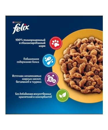 FELIX Dry food for cats chicken 1.3 kg - Buy Online on GoSupps.com