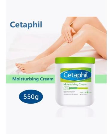 Cetaphil Moisturizing face and body cream for dry skin 550g - Buy Online on GoSupps.com