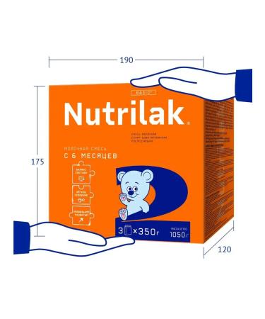 Nutrilak Milk mixture of nutrilalak 2 6 - 12 months 1050 g - Buy Online on GoSupps.com