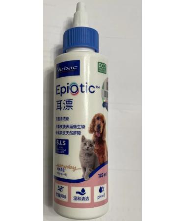 Virbac Epiotic lotion for cleaning the ears of dogs and cats 125 ml - Buy Online on GoSupps.com