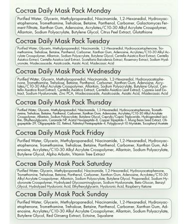 mixsoon Facial masks set 7 pcs - Buy Online on GoSupps.com