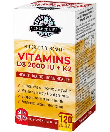 Sense of Life Dietary supplement vitamin D3 2000 me 120 pcs - Buy Online on GoSupps.com