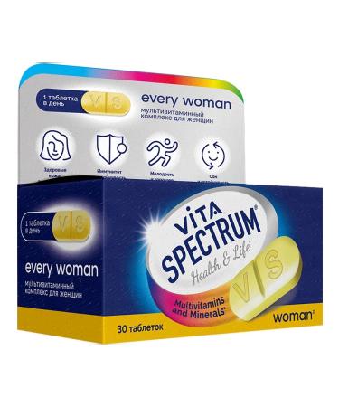 Vitaspectrum Dietary diet multivitamin complex for women 30 pcs - Buy Online on GoSupps.com