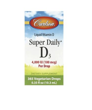 Carlson Labs Super Daily D3 100 g drops 10.3 ml