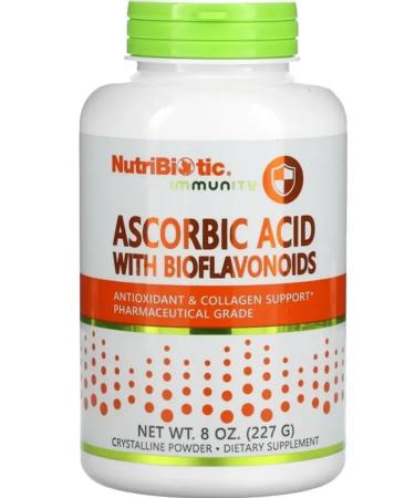 NutriBiotic Ascorbic acid with bioflavonoids 227 g