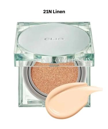 Clio Kushon with Kill Cover Skin Fixer Cushion 21 N Linen